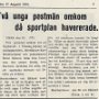 1950 Två unga postmän omkomi Vännäs Augusti